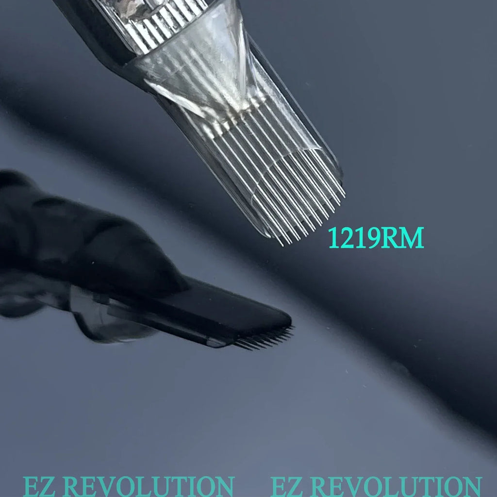 EZ Tattoo Needles Revolution Cartridge Curved Magnum #12 0.35mm Medium-taper 3.5mm for Tattoo Machines Pen 20 pcs /box - BlackKoi Tattoo