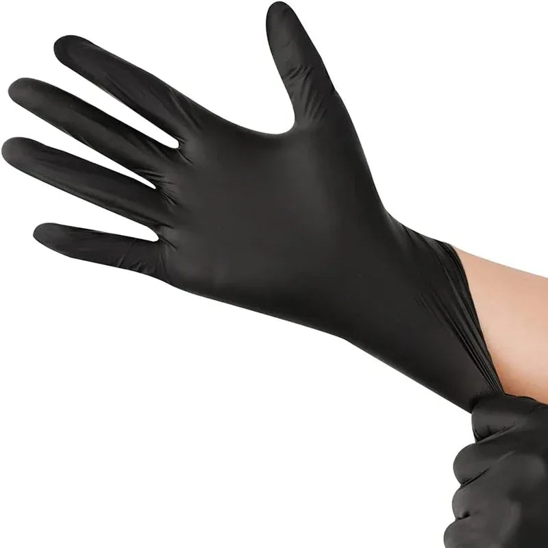 Black Nitrile Disposable Gloves – Latex Free (10 / 20 / 50 / 100pcs)