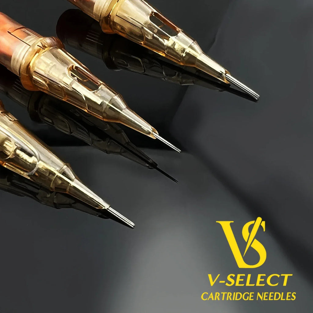 EZ V-Select Cartridge Tattoo Needles #10 0.30mm Round Shader Tattoo Needles for Cartridge Tattoo Machine Grips 20 pcs/Box BLACKKOI - BlackKoi Tattoo